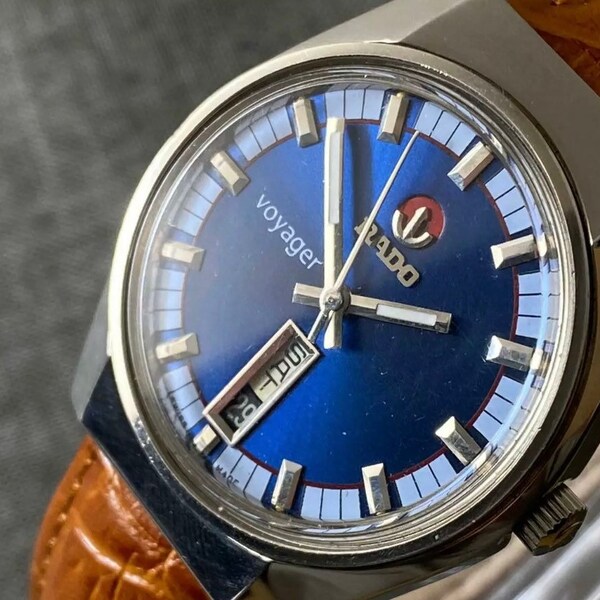 Vintage Rado Voyager Quadrante Automatico Quadrante Gents, Swiss Made