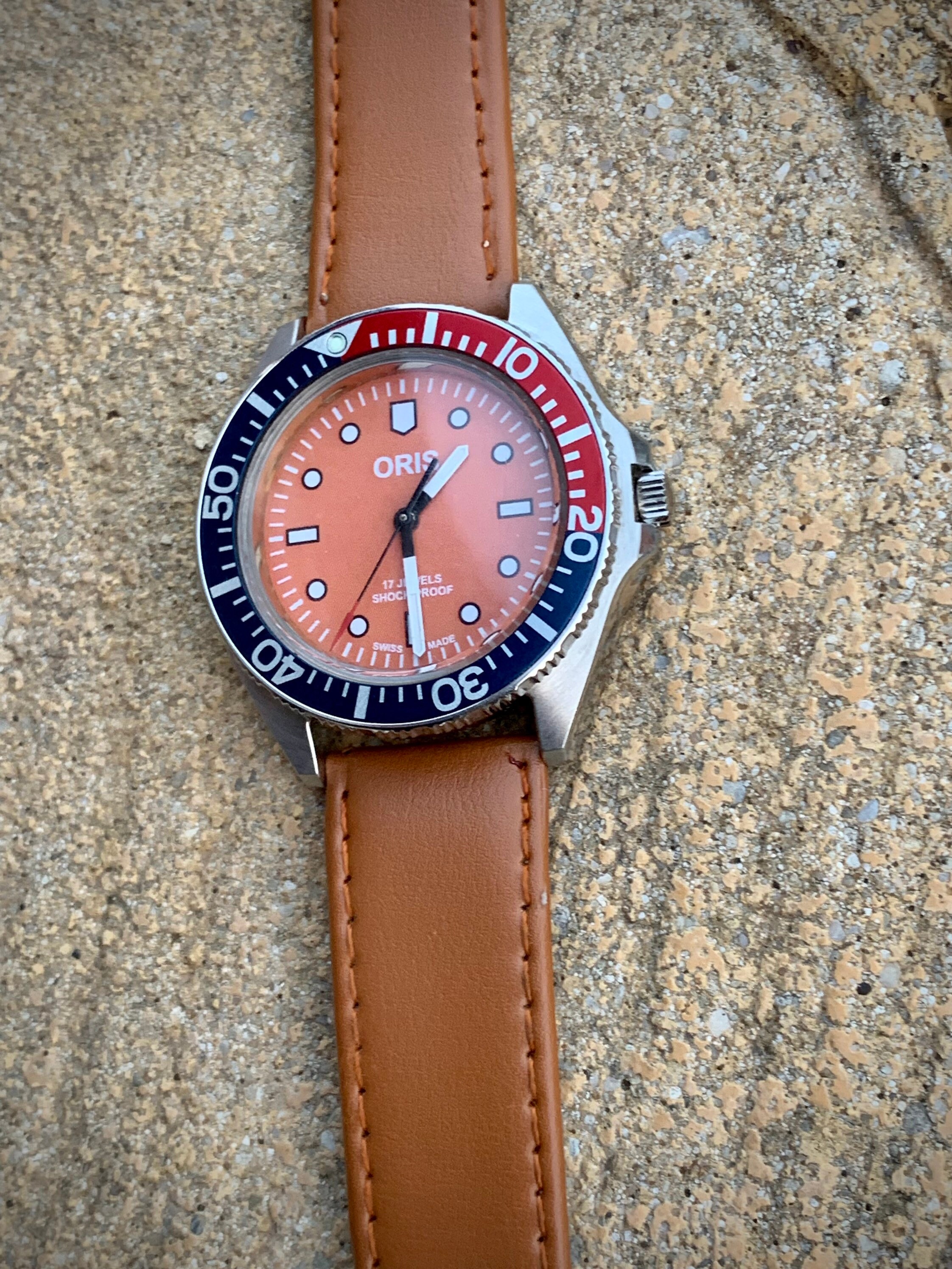 Oris 17 Jewels Vintage Watch Oris Shock Proof Beautiful Dial Etsy