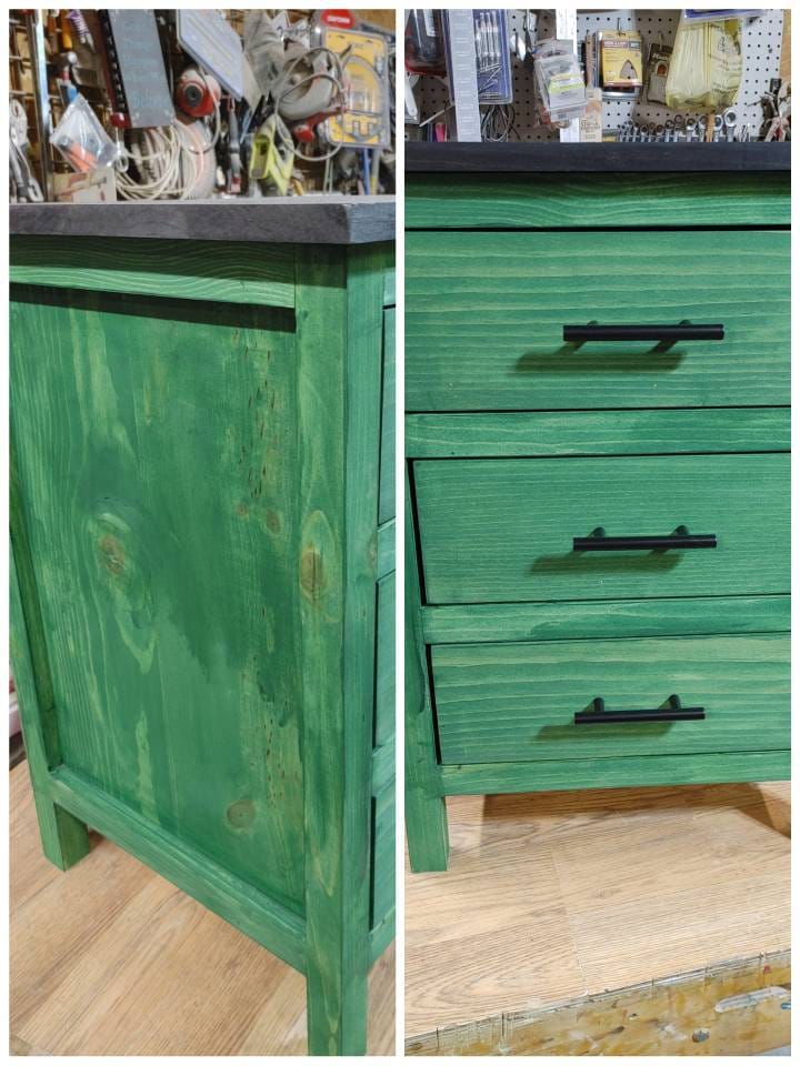 3 Drawer Farmhouse Nightstand Etsy
