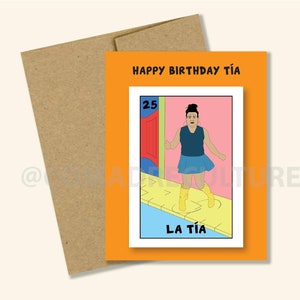 Tiktok's zia Card, Tema lotteria, Meme, carta commedia messicana, Carta divertente, carta divertente
