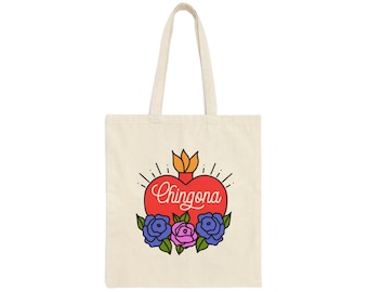 Chingona-draagtas, Latina Empowerment-cadeau, Mexican Pride Bad, grappige draagtas voor vrouwen, Comadre-cadeau, herbruikbare markttas