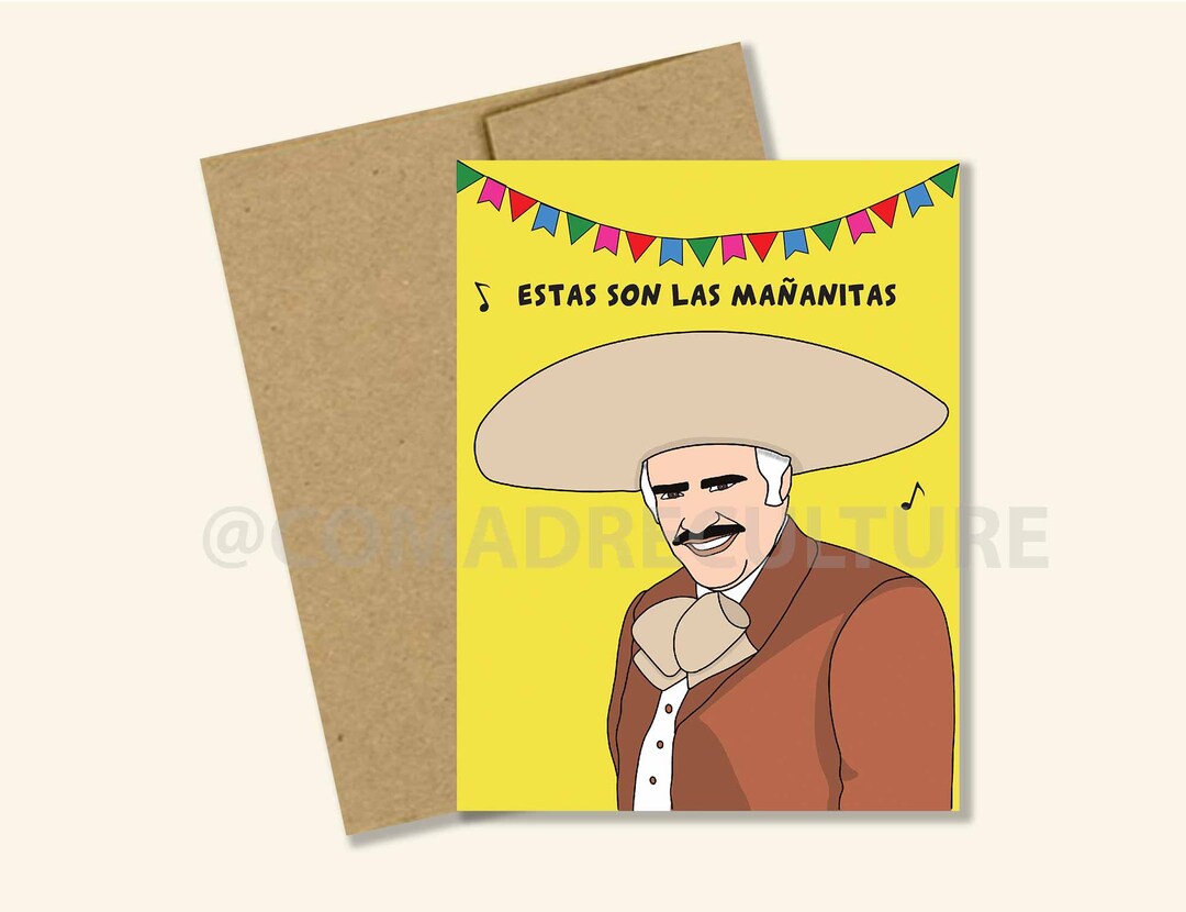 Estas Son Las Mañanitas Chente Feliz Cumpleaños - Etsy UK