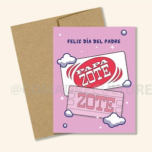 Feliz dia del Padre Papazote, jabon zote, papi chulo, father's day, para esposo, husbad card