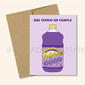 Que Tengas un Cumple Fabuloso, Greeting Card, carte d’anniversaire, carte d’anniversaire, crapaud vert, anniversaire, carte d’anniversaire