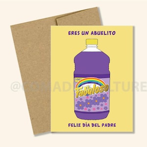 3 OPTIONS- Abuelito, Padrino, Papa Fabuloso, Dia de del padre tarjeta, Father's day card, Fabuloso