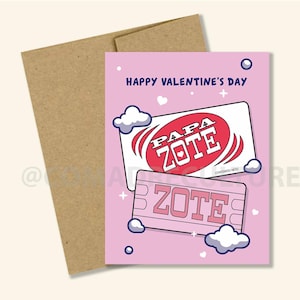 Dia dos Namorados - Feliz Dia dos Namorados Papa Zote, jabon Zote, tarjeta para el, sabonete mexicano, cartão engraçado, cartão de marido, tarjeta com humor