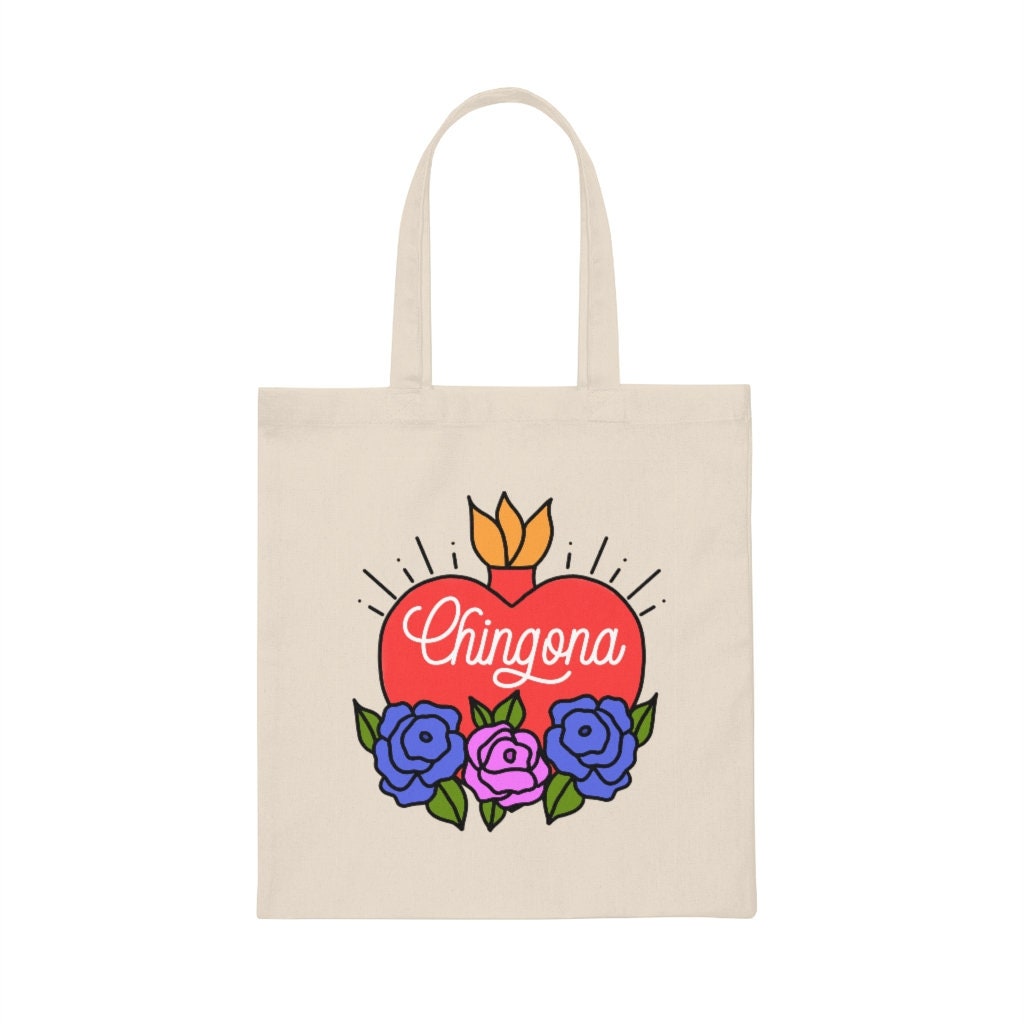 Chingona Canvas Tote Bag Bolsa Chingona Mercado Bag Latina - Etsy
