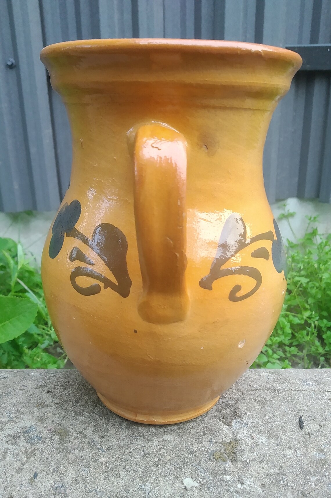 Antique Clay Jug Ukrainian Jug Beautiful Ornament Vintage Etsy