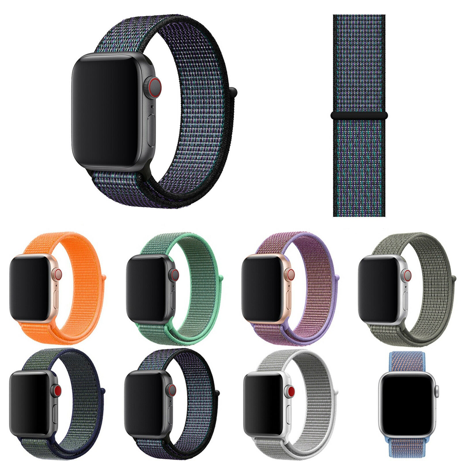 apple watch nylon loop band
