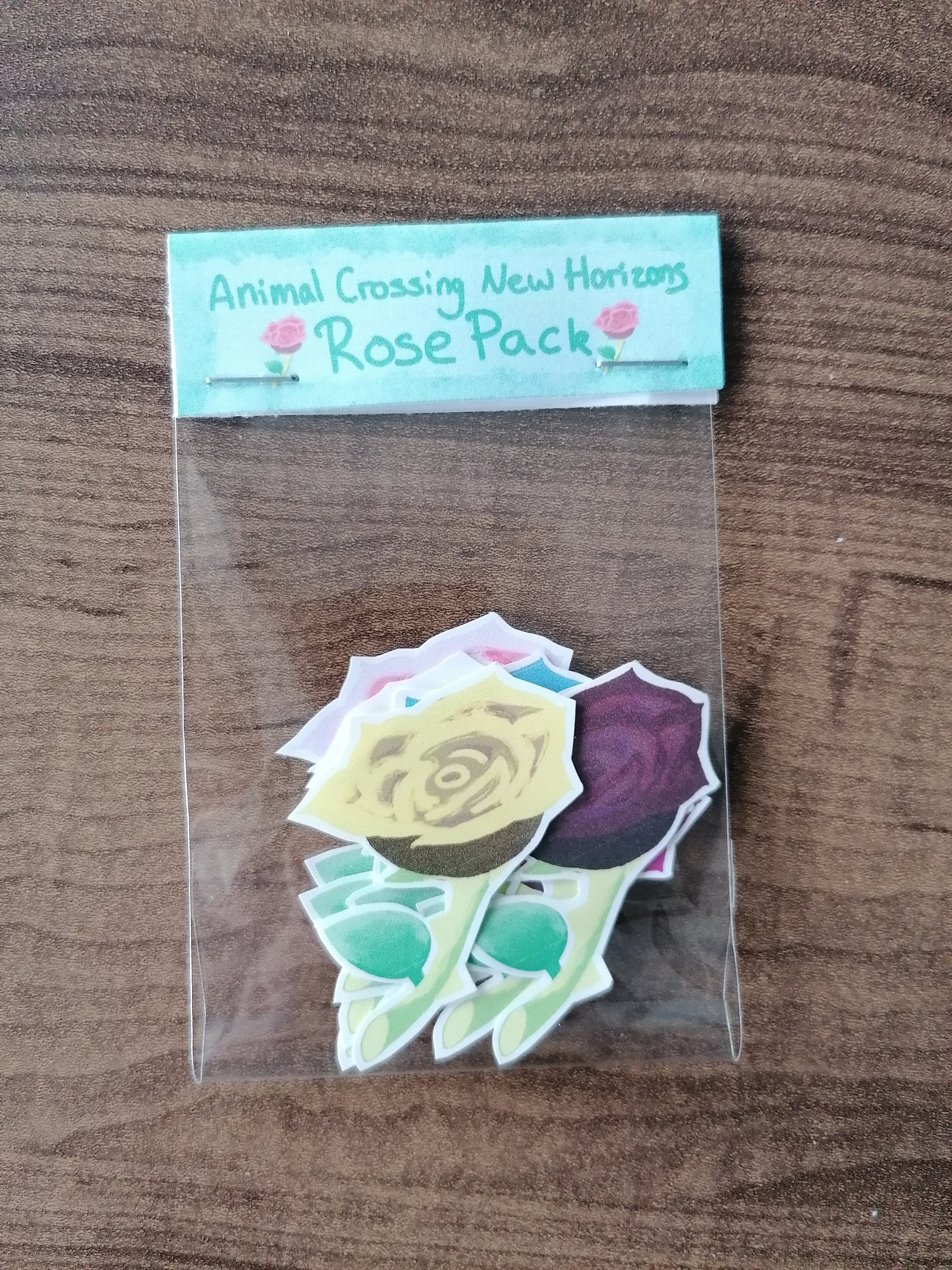 Animal Crossing New Horizons Roses flower stickers cute die Etsy
