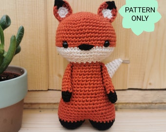 Fox Toy Amigurumi Doll Figure Crochet Pattern PDF