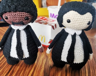 Pulp Fiction Jules EN Vincent haak Amigurumi figuur pop patroon PDF