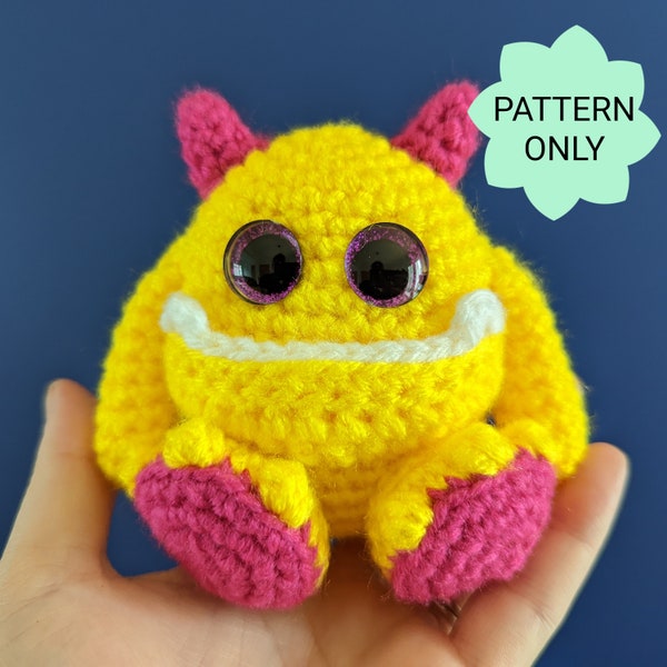 Wee Worry Monster Crochet Pattern PDF