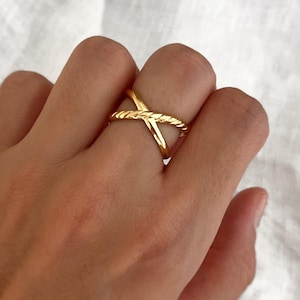 Double Band Ring - Silver Stack Ring - Twisted Ring - Thumb Ring - Personalized Gifts - Gift for her - Gifts