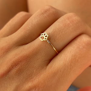 Animal Paw Ring - Dog Paw Ring - Handmade Jewelry - Minimalist - Personalized Gifts - Gifts