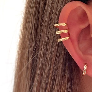 Triple ear cuff, Minimalist earrings, ear cuff, helix ear cuff, Handmade Jewelry, Personalized Gifts, Minimalist, Gift for her, Gifts