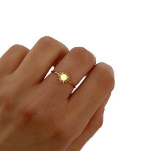 Sun Shaped Ring - Spike Ring - Statement Rings - Adjustable Ring - Minimalist - Handmade Jewelry - Personalized Gifts - Gift for her - Gifts