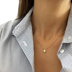 Star Shaped Necklace - Everyday Necklace - Boho Necklace - Necklace With Zircon - Minimalist - Personalized Gifts -