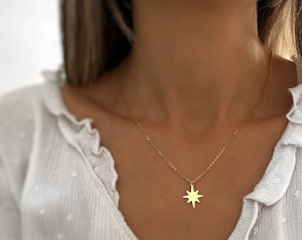 Star Shape Chain Necklace - Everyday Necklace - Handmade Jewelry - Jewelry - Personalized Gifts - Gifts - Gifts for her - Gifts for him