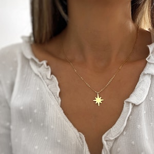 Star Shape Chain Necklace - Everyday Necklace - Handmade Jewelry - Jewelry - Personalized Gifts - Gifts - Gifts for her - Gifts for him