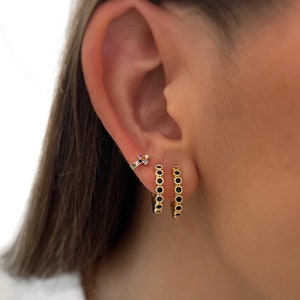 Black Stone Earrings - Black Earrings - Earrings - Minimalist - Personalized Gifts - Handmade Jewelry - Jewelery - Gift for her - Gifts
