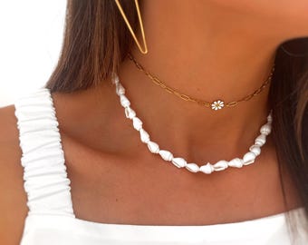 White Conch Shell Necklace - Shell Choker - Shell Jewelry - Handmade Jewelry - Personalized Gift - Gift for her