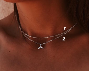 Collar de cola de ballena - Colgante de cola de ballena pequeña - Handmade Jewelry - Personalized Gifts - Gifts for her - Gifts