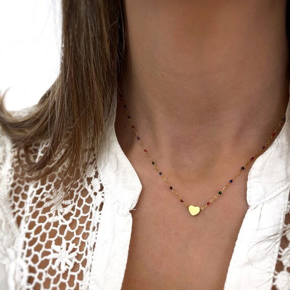 Personalized Station 3 Heart Necklace Personalized Station 3 Heart Necklace