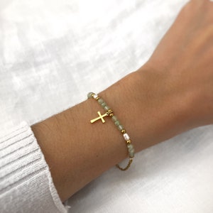 Cross Bracelet Small Sideways Cross Bracelet Gold Cross Bracelet Handmade Jewelry Minimalist Personalized Gifts Gifts image 6