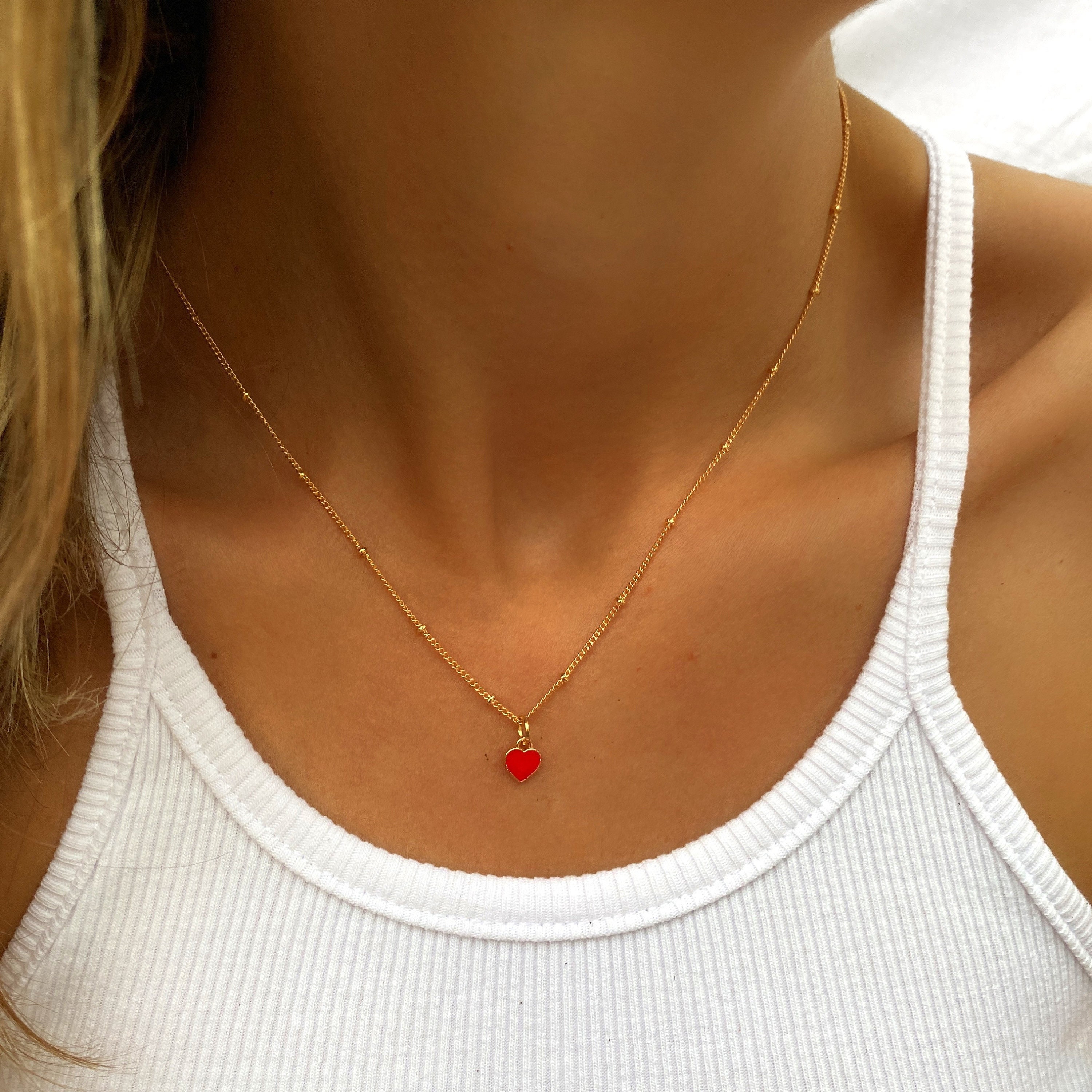 Red Heart Necklace – Brandy Melville Australia