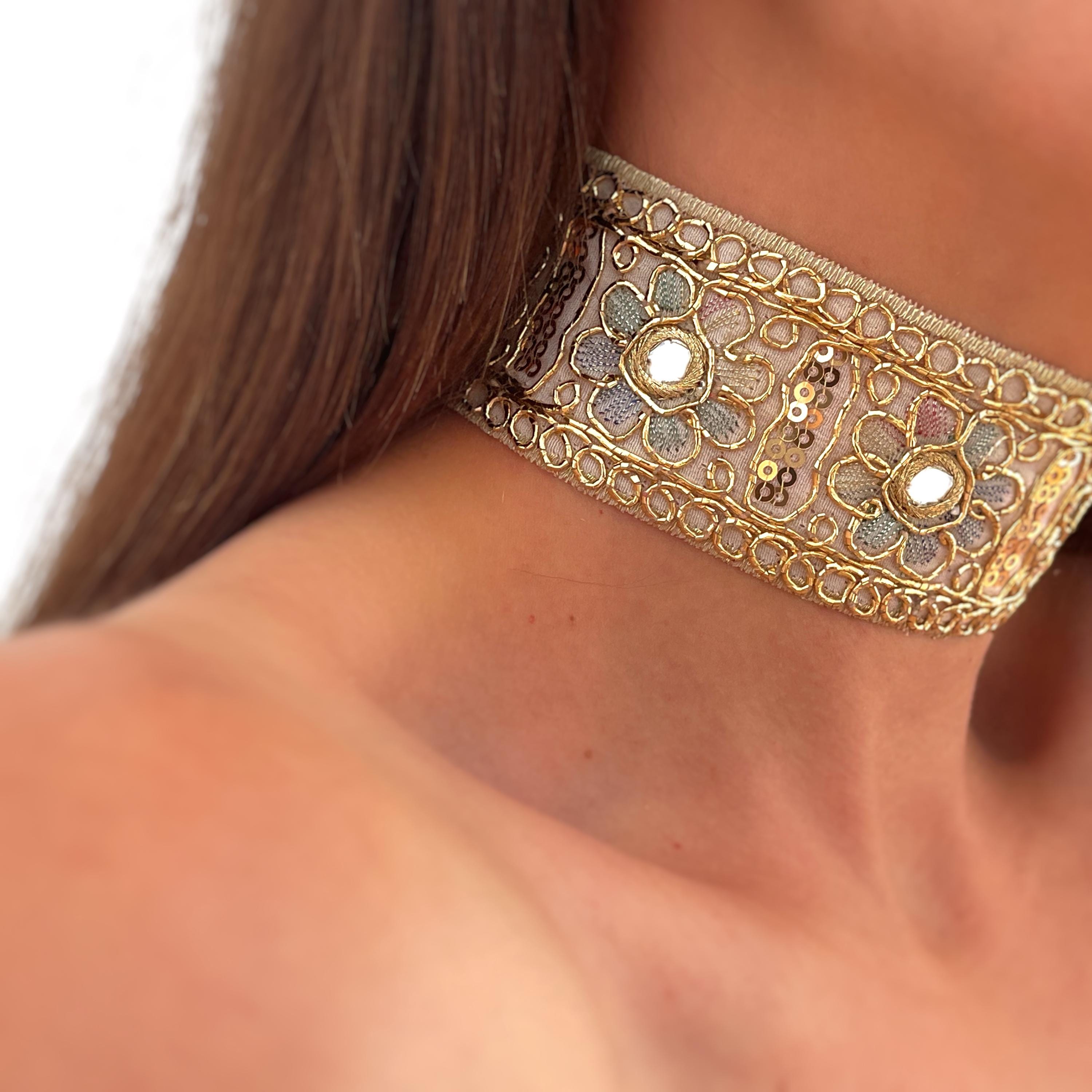 gold choker set beaded choker necklace patterns