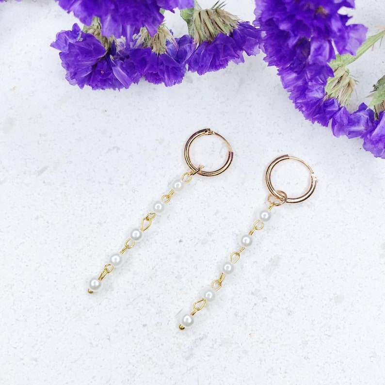 Pearl earrings,pearl jewelry,pearl hoop earrings,Silver pearl,Pearl hoops earrings,natural real pearl earrings,minimalist earrings