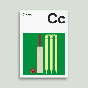 Cricket Prints and Posters, Great Gifts for Cricket Fans, Wall Art Prints, 3 Sizes