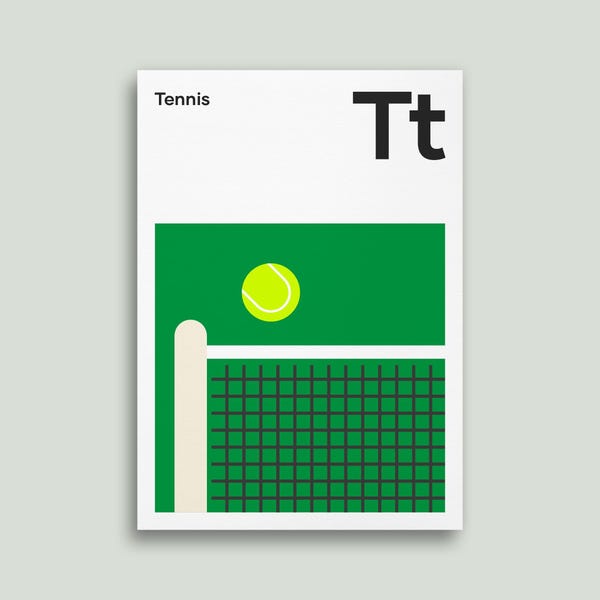 Tennis Net Posters and Prints, Sports Gifts, Wall Art