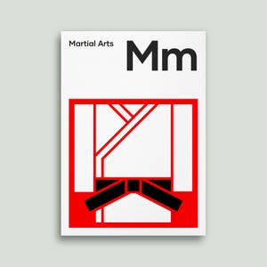 Martial Arts Prints and Posters, Great Gifts for Judo and Karate Fans, Wall Art Prints, 3 Sizes