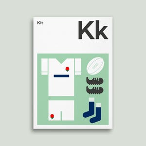 Rugby Kit Giclée Art Print: Sports Fan Wall Decor