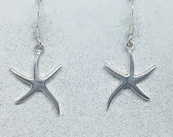 Sterling Silver Starfish Earrings