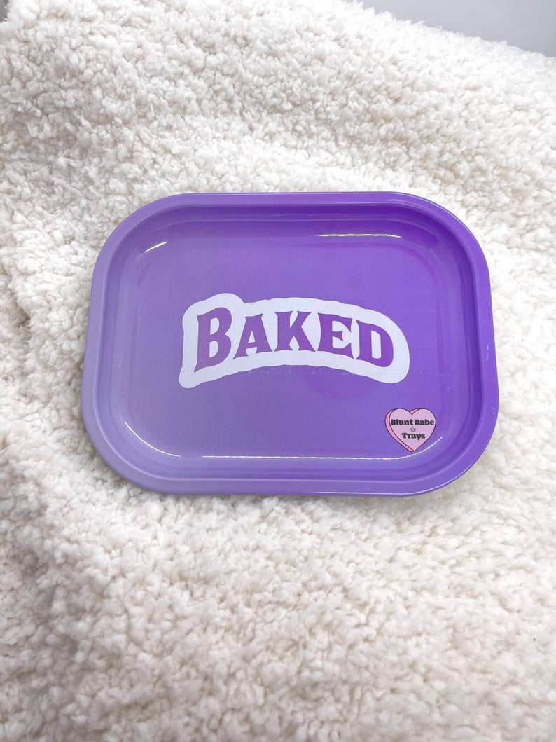 Mini Rolling Tray - Baked // Cute Rolling Trays // Weed Tray // 420 Gift // Custom Rolling Tray // Girly Smoking Accessories 