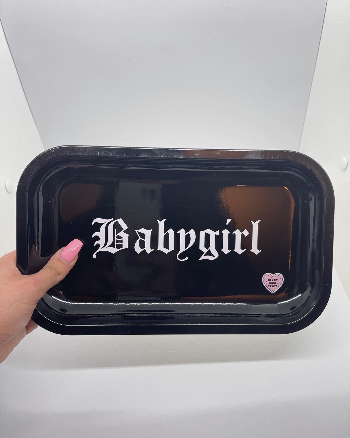 BabyGirl Rolling Tray // Cute Rolling Trays // Weed Trays // Etsy