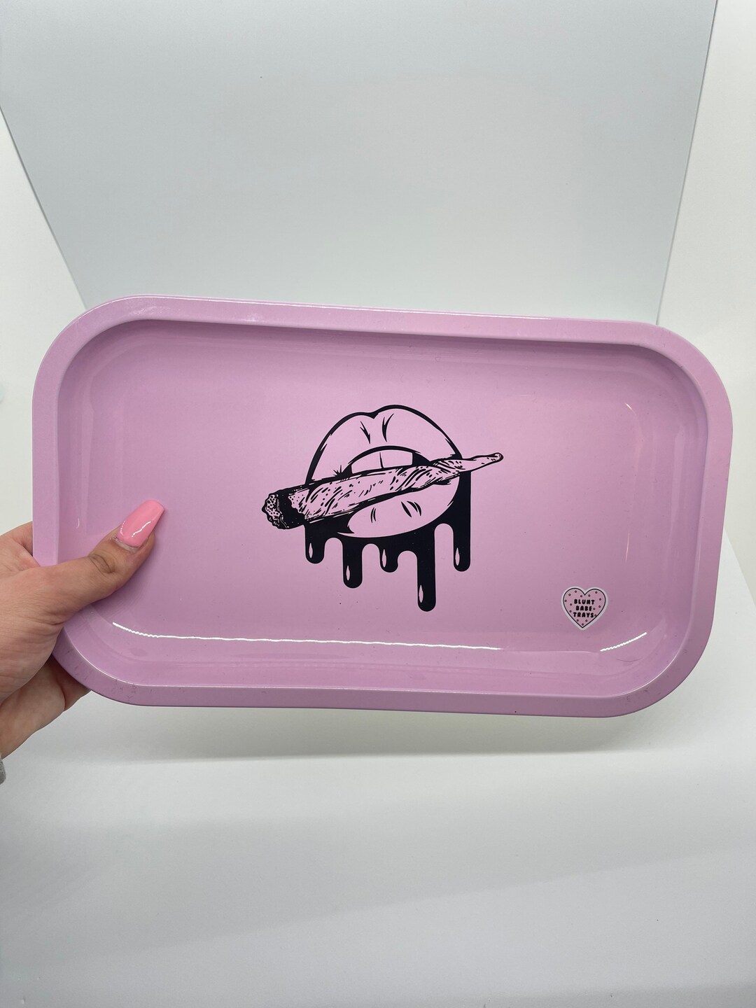 Mini Rolling Tray Power Puff // Cute Rolling Trays // Weed Tray // 420 Gift  // Custom Rolling Tray // Girly Smoking Accessories -  Sweden