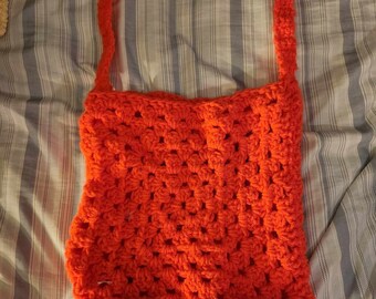 Neon Orange Tote Bag