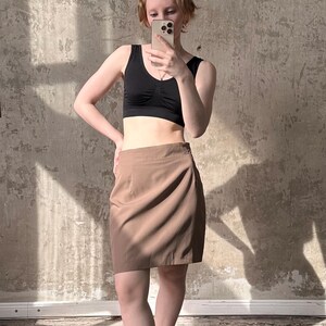 Vintage y2k mini skirt in beige