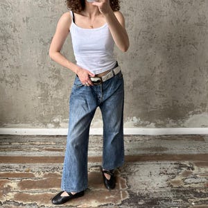 Vintage Y2K blue low-rise baggy jeans