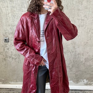 Cherry red leather jacket online