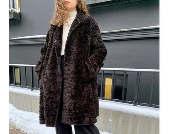 Vegan Fur Coat | Etsy