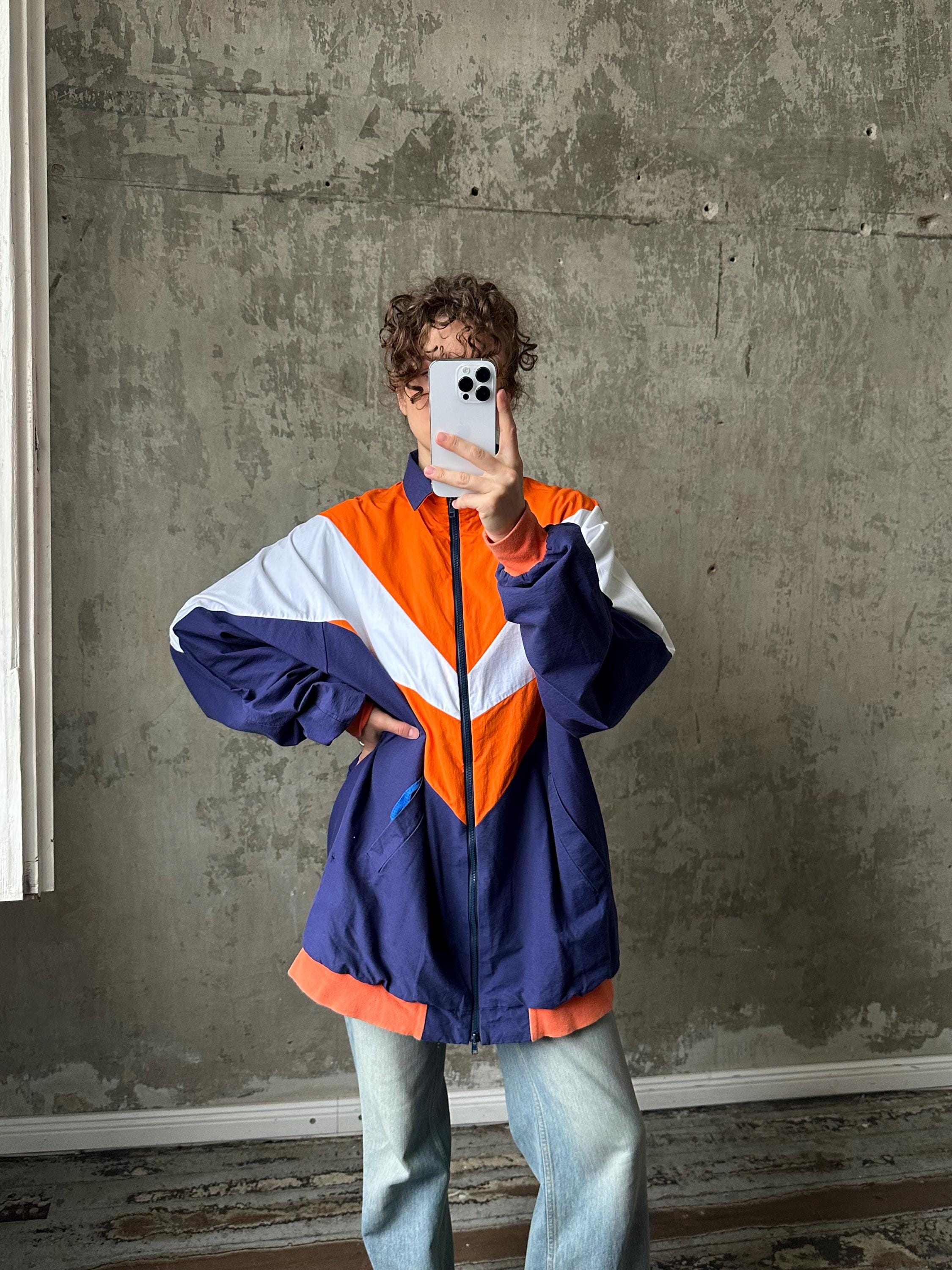 Orange Adidas Jacket - Etsy