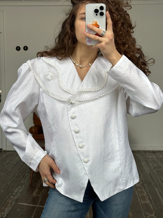 Blusa cuello grande deals