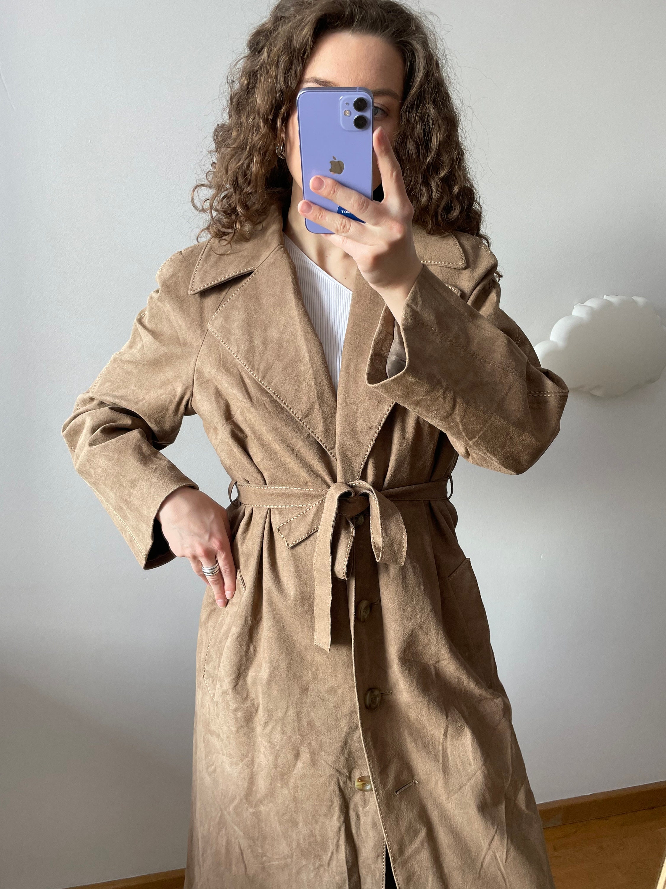 Veste vintage en simili daim beige Etsy Canada