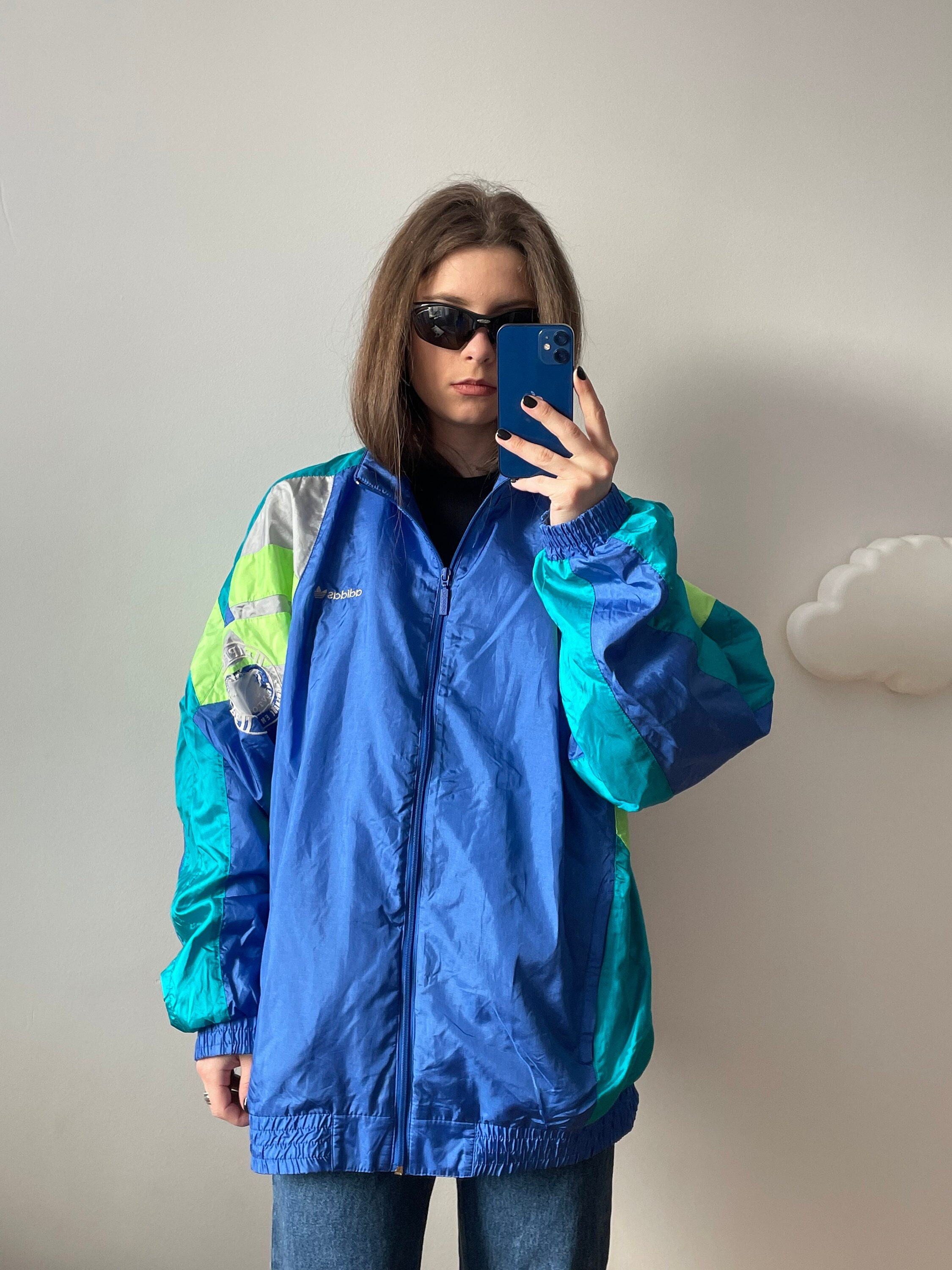 Vintage Adidas Track Sportjacke Rave Sportjacke Etsy