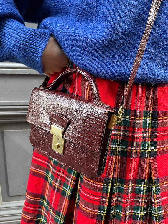 Vintage brown crossbody mini bag Gem